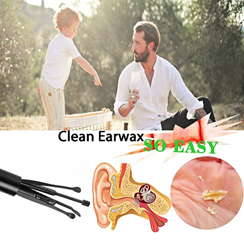 6 Pcs Portable Earwax Removal Kit Products, Stainless Steel Ear Wax Remover T...