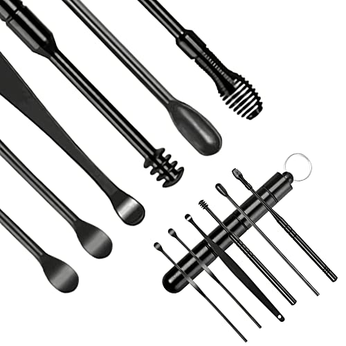 6 Pcs Portable Earwax Removal Kit Products, Stainless Steel Ear Wax Remover T...