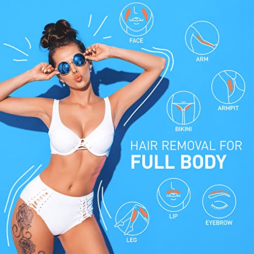 Risiya Waxing Kit Wax Warmer- 6 Packs Hard Wax Beans Sensitive Skin Hair Remo...