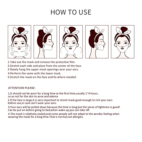 V Line Face Lift and Double Chin Reducer Intense Lifting Layer Mask, Lifting ...