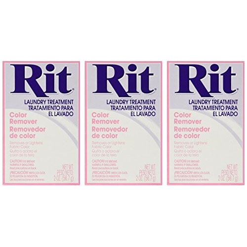 Rit Dye Laundry Treatment Color Remover Powder, 2 oz, 3-Pack