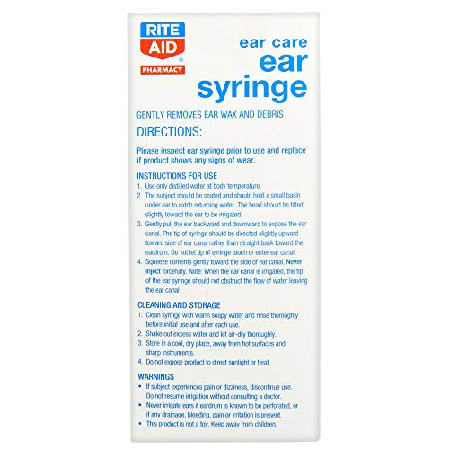 Rite Aid Ear Syringe, 3 oz | Bulb Syringe for Ear