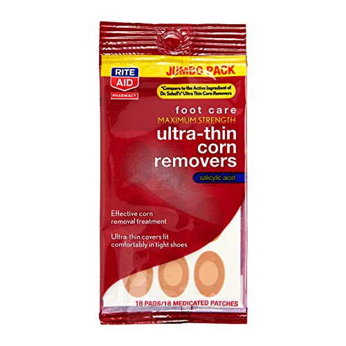 Rite Aid Foot Care Maximum Strength Ultra-Thin Corn Removers - 18 Pads/ 18 Me...