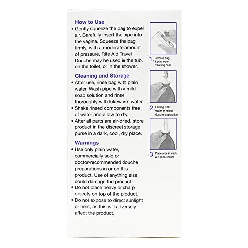 Rite Aid Reusable Travel Douche with Storage Bag - 16 Fluid Ounce Capacity - ...