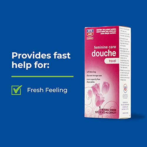 Rite Aid Reusable Travel Douche with Storage Bag - 16 Fluid Ounce Capacity - ...