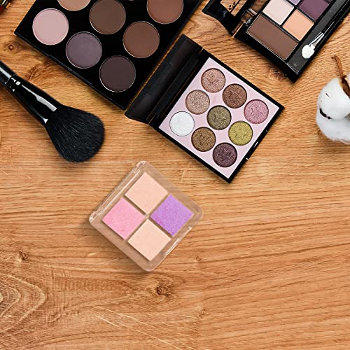 RMISODO 10 Pieces Empty Eyeshadow Pallet, Refillable Eyeshadow Storage Case B...