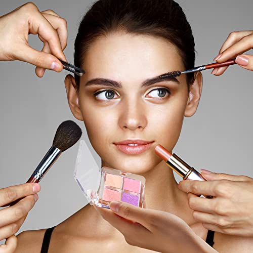 RMISODO 10 Pieces Empty Eyeshadow Pallet, Refillable Eyeshadow Storage Case B...