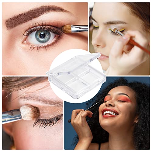 RMISODO 10 Pieces Empty Eyeshadow Pallet, Refillable Eyeshadow Storage Case B...