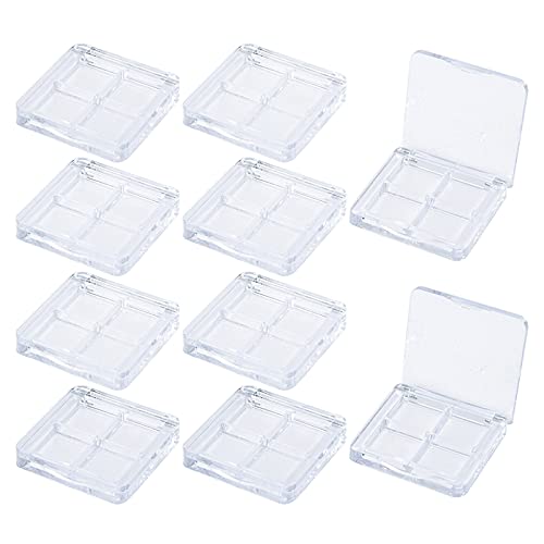RMISODO 10 Pieces Empty Eyeshadow Pallet, Refillable Eyeshadow Storage Case B...