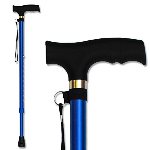 RMS Walking Cane - Adjustable Walking Stick - Lightweight Aluminum Offset Can...