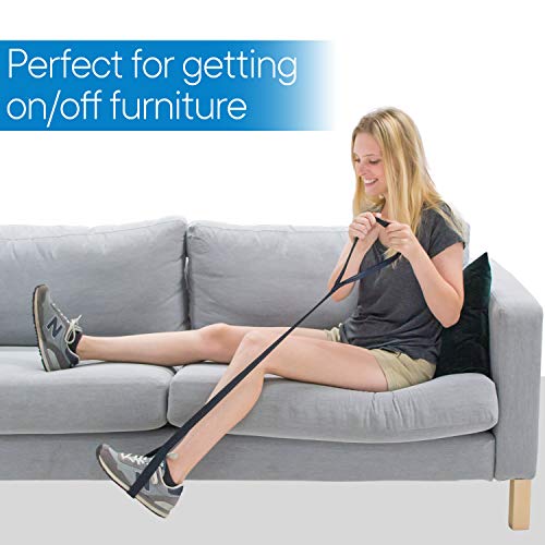 RMS 42 Inch Long Leg Lifter - Durable & Rigid Hand Strap & Foot Loop - Ideal ...