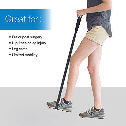 RMS 42 Inch Long Leg Lifter - Durable & Rigid Hand Strap & Foot Loop - Ideal ...