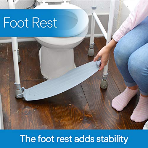 RMS Toilet Safety Frame & Rail - Folding & Portable Bathroom Toilet Safety Ra...