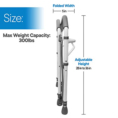 RMS Toilet Safety Frame & Rail - Folding & Portable Bathroom Toilet Safety Ra...