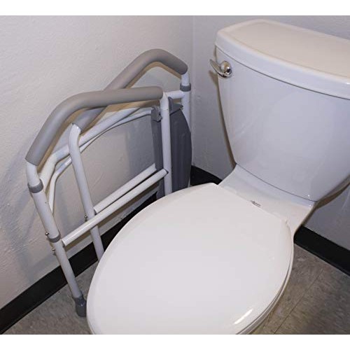RMS Toilet Safety Frame & Rail - Folding & Portable Bathroom Toilet Safety Ra...