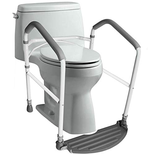 RMS Toilet Safety Frame & Rail - Folding & Portable Bathroom Toilet Safety Ra...