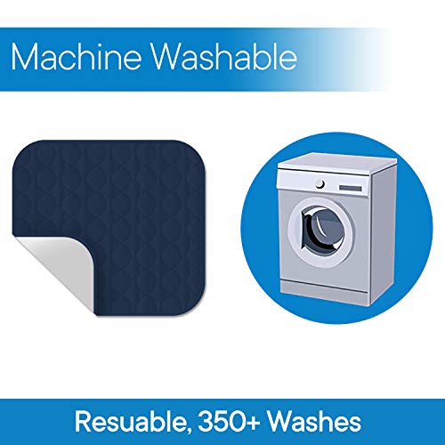 RMS Washable & Reusable Incontinence Chair Pad, Seat Protector & Bed Pad (Blue)