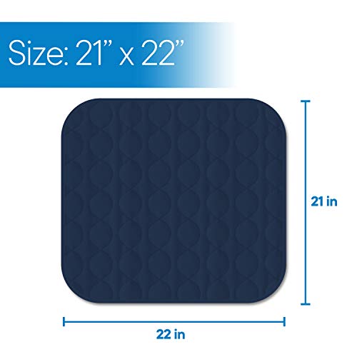 RMS Washable & Reusable Incontinence Chair Pad, Seat Protector & Bed Pad (Blue)