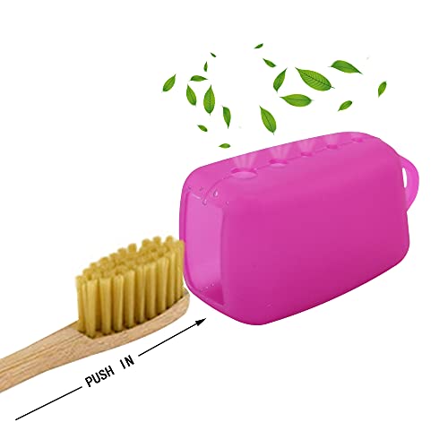 Rnaqpiao Toothbrush Protector Cover Case, Travel Toothbrush Covers Caps(5-pack)