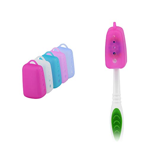 Rnaqpiao Toothbrush Protector Cover Case, Travel Toothbrush Covers Caps(5-pack)