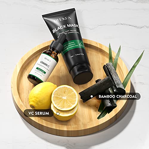 Blackhead Remover Mask, 4-in-1 Peel Off Charcoal Face Mask,Vitamin C Serum,Ex...