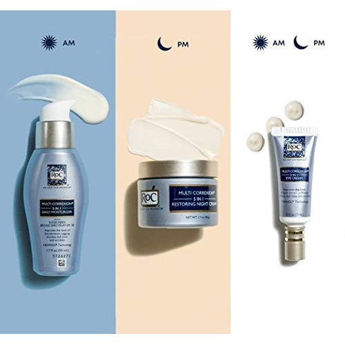 RoC Multi Correxion 5 in 1 Anti-Aging Eye Cream for Puffiness, Under Eye Bags...