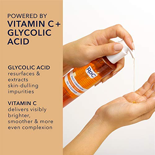 RoC Multi Correxion Revive + Glow Gel Facial Cleanser With Vitamin C, & Glyco...