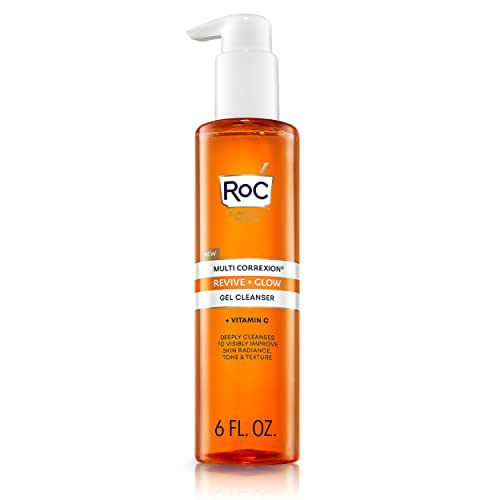 RoC Multi Correxion Revive + Glow Gel Facial Cleanser With Vitamin C, & Glyco...