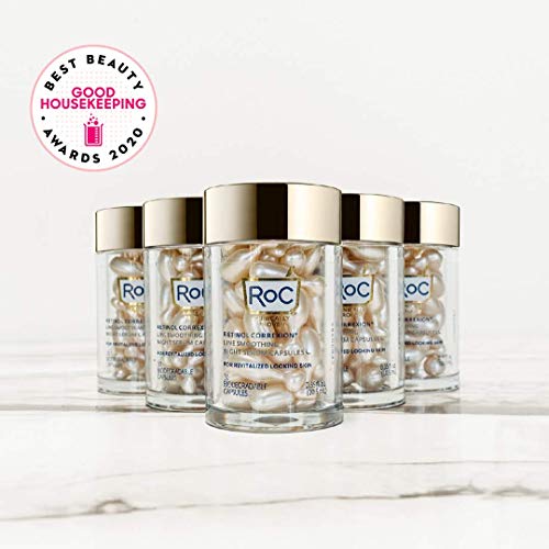 RoC Retinol Correxion Anti-Aging Wrinkle Night Serum, Daily Line Smoothing Sk...
