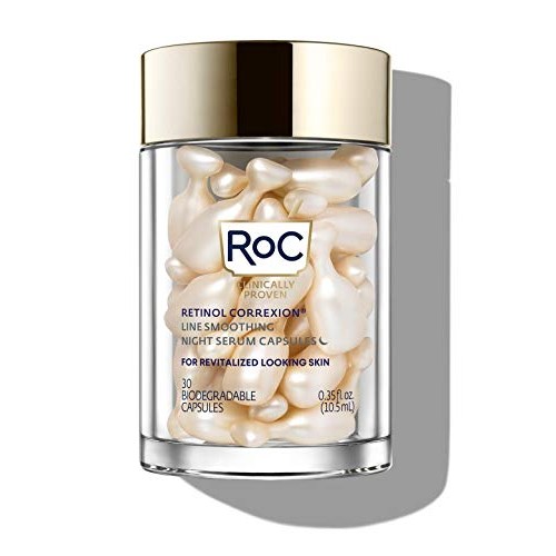 RoC Retinol Correxion Anti-Aging Wrinkle Night Serum, Daily Line Smoothing Sk...