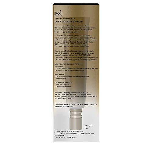 RoC Retinol Correxion Deep Wrinkle Facial Filler, Line Smoothing Anti-Aging S...