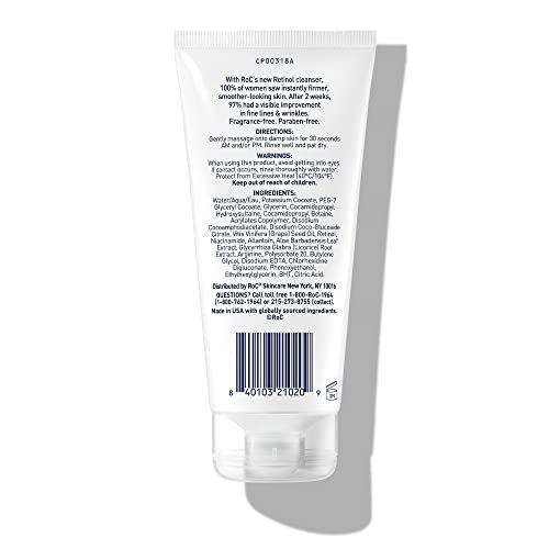 RoC Retinol Correxion Deep Wrinkle Serum Facial Cleanser with Niacinamide for...