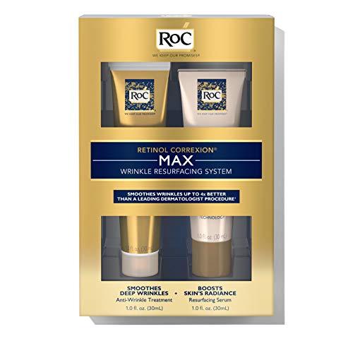 RoC Retinol Correxion Max Wrinkle Anti-Aging Skin Care System, Hyaluronic Aci...