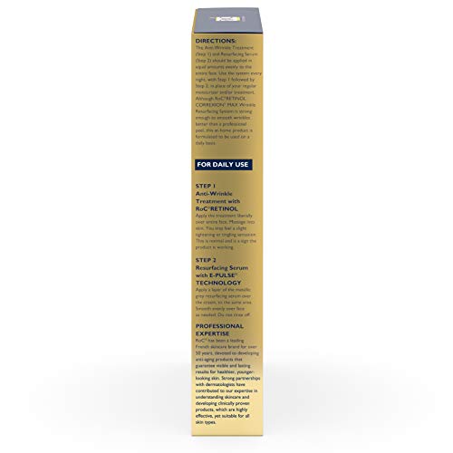 RoC Retinol Correxion Max Wrinkle Anti-Aging Skin Care System, Hyaluronic Aci...