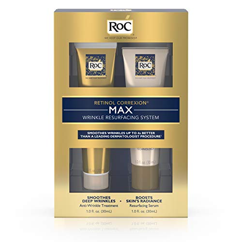RoC Retinol Correxion Max Wrinkle Resurfacing Anti-Aging Skin Care System, De...