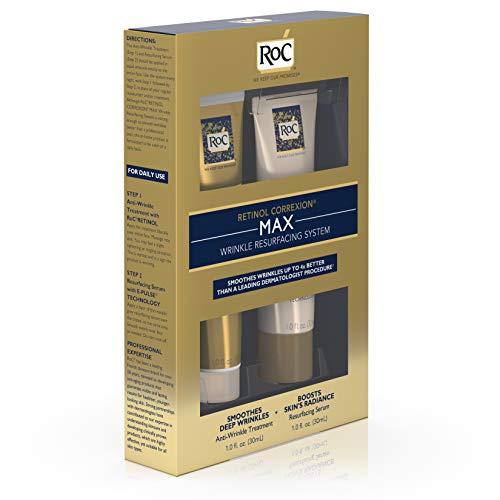RoC Retinol Correxion Max Wrinkle Resurfacing Anti-Aging Skin Care System, De...