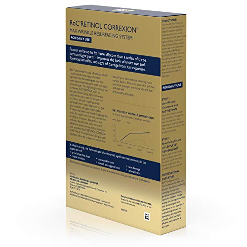 RoC Retinol Correxion Max Wrinkle Resurfacing Anti-Aging Skin Care System, De...