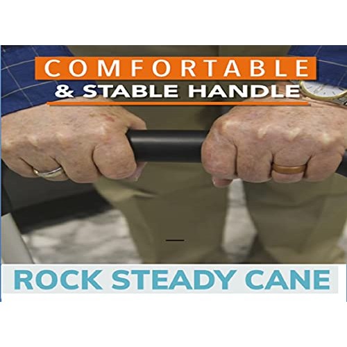 Rock Steady Cane- Stand Assist Adjustable Walking Cane Keeps You Independent ...
