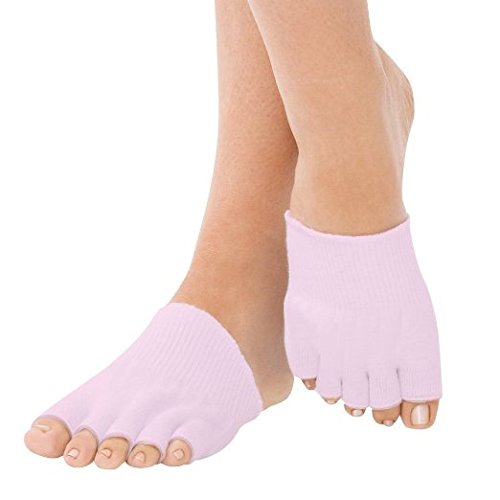 RockWearZ Toe Gel-Lined Alignment Socks (1 Pair) Toes Separator Spacer Stretc...