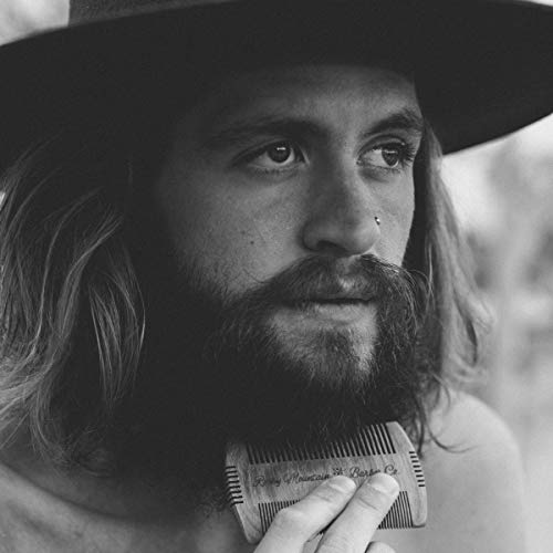 Beard Comb - Sandalwood Natural Hatchet Style for Hair - Anti-Static & No Sna...