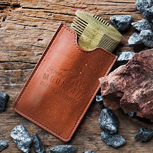 Beard Comb - Sandalwood Natural Hatchet Style for Hair - Anti-Static & No Sna...