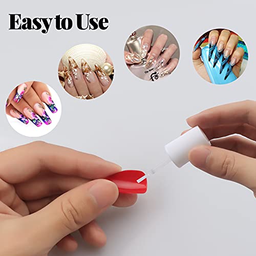 Rofran 2 Bottles Ultra Quick and Strong Nail Glue，New Formula Super Glue on ...