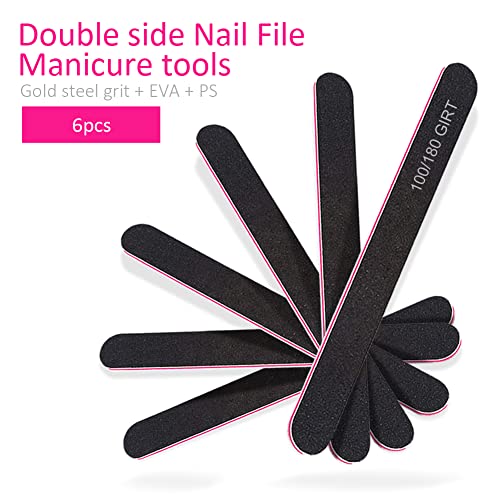Nail Files Buffer Block,Professional Manicure Tools Kit,Sponge Toe Separator,...