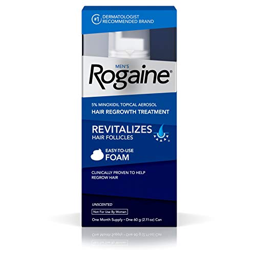 Men's Rogaine 5% Minoxidil Foam for Hair Loss and Hair Regrowth, Topical Trea...