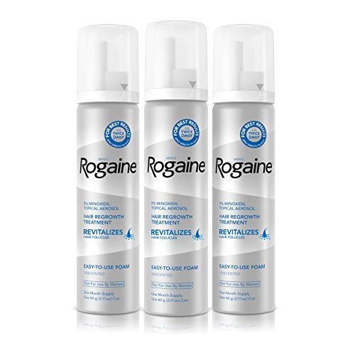 Men's Rogaine 5% Minoxidil Foam for Hair Loss and Hair Regrowth, Topical Trea...