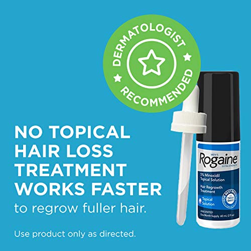 Rogaine Men's Extra Strength 5% Minoxidil Topical Solution for Hair Loss and ...