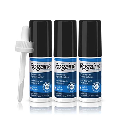 Rogaine Men's Extra Strength 5% Minoxidil Topical Solution for Hair Loss and ...