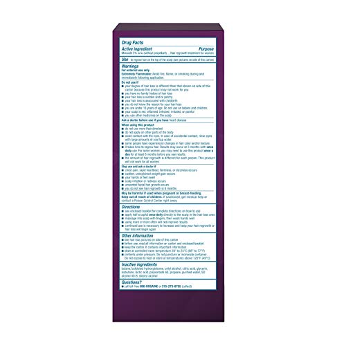 Women's Rogaine 5% Minoxidil Foam for Hair Thinning and Loss, Topical Treatme...