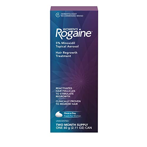 Women's Rogaine 5% Minoxidil Foam for Hair Thinning and Loss, Topical Treatme...