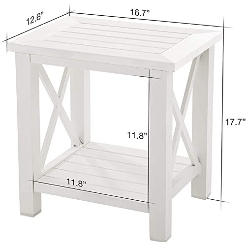 Shower Bench Waterproof - Bathroom Stool with Storage Shelf - Wood Style Bath...